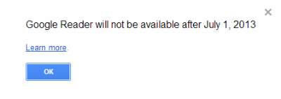Ende von Google Reader End Of Google reader